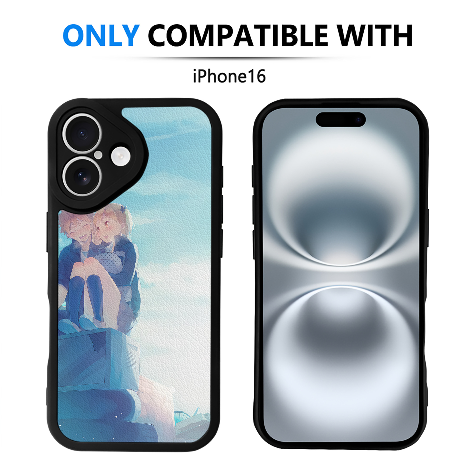 （画像用） ハイキュー!! Haikyu!! 【iPhone 16シリーズ対応】シリコンスマホケース（レザー調） 材質：シリコン